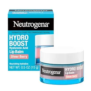 Neutrogena Hydro Boost Hyaluronic Acid Lip Balm Sheer Berry 0.5 oz - image 1
