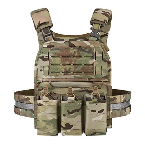 Tactical Weighted Vest Set for Men with Zip-On Back Panel - image 1
