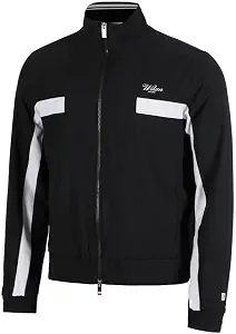 WILSON Grand Slam Mens Tennis Jacket - Black/White/XL - image 1