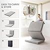 MLILY Tri-Fold Memory Foam Mattress, 4 inch Single Folding Mattress with Collapsible and Washable Cover, Travel and Guest Mat, 75"×25"×4", Grey - image 1
