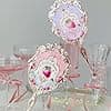 Flower Knows Strawberry Rococo Hand Mirror - image 1