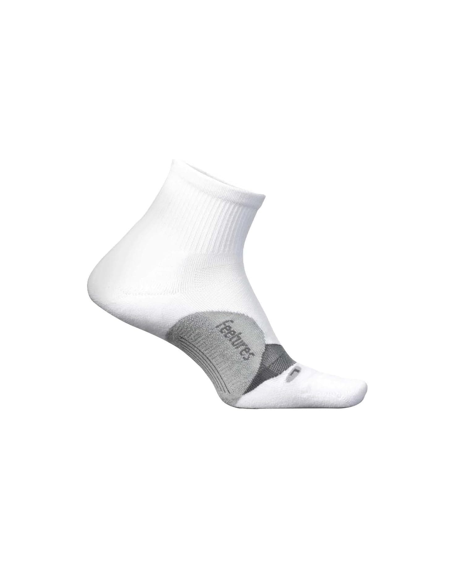 Feetures Elite Light Cushion Quarter Socks White 1 - image 1