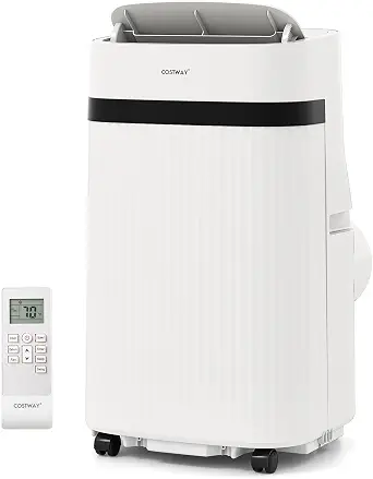 COSTWAY 12000 BTU Portable Air Conditioner, 3 in 1 AC Unit w/Fan & Dehumidifier, Sleep Mode, 24H Timer, LED Display, Remote Control & Window Kit, Cools Room up to 550 Sq.Ft - image 1