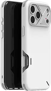 Aulumu A17 Shockproof iPhone 17 Pro Max Case with Camera Control, Aluminum Alloy Frame, Multi-Layer Protection - White - image 1