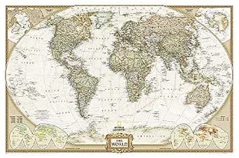 National Geographic World Wall Map - Executive (46 x 30.5 in) (National Geographic Reference Map) - image 1