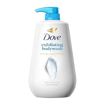 Dove Exfoliating Bodywash with Triple Hydration Serum, 825ml - image 1
