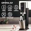 SodaStream Crystal 3.0 Wassersprudler mit 1x Quick Connect CO2-Zylinder und 2x Glaskaraffen, Titan/Schwarz, 45 cm - image 1