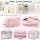 MAMUNU Large Capacity Pencil Case with 4 Compartments and Portable Handle, Pink - image 1