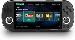 TRIMUI Smart Pro Open Source Handheld, Retro Arcade, HD 4.96 inch, 64G 12000+ Games, IPS Screen Handheld Linux System, SD Card Support WiFi Multiplayer Online Play (Black) - image 1