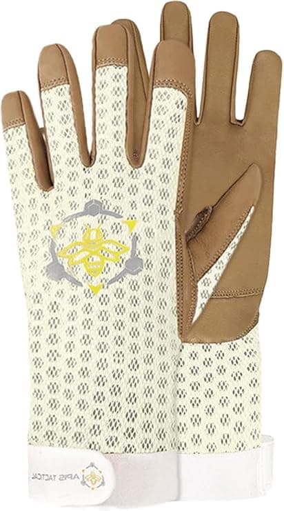 Apis Tactical Heavy Duty Beekeeping Gloves, Extended Cuff, 5mm Cowhide with Patented Ventilation Beekeeping Supplies - image 1