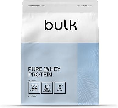 Bulk Pure Whey Protein Powder | Strawberry | 22g Protein and 5g BCAAs per Scoop | Whey Concentrate Shake | Low Sugar | Supports Muscle Growth and Repair | Smooth Mixing | Vegetarian | 2.5kg - image 1