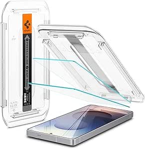 Spigen Glas.tR EZ Fit Tempered Glass Screen Protector for Samsung Galaxy S25 Ultra, 2 Pack, 9H Hardness - image 1