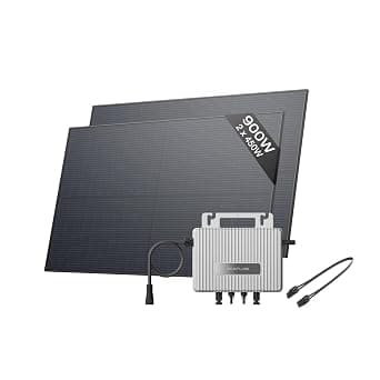 ECOFLOW STREAM Balcony Solar System, 800W Micro Inverter, 2 × 450W Solar Panels, Smart Grid-Feed Inverter with Wi-Fi & App Control for Balcony, Garden, Roof & Vertical Walls - image 1