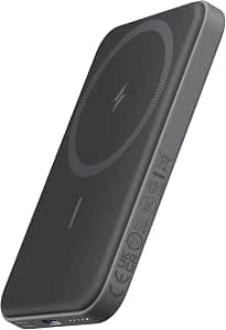 Anker 621 Magnetic Portable Charger (MagGo) 5000mAh Wireless Power Bank with USB-C Cable, MagSafe-Compatible Battery Pack for iPhone 17/16/15/14/13/12 Series (Black) - image 1