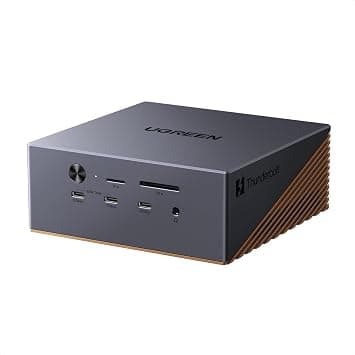 UGREEN Maxidok Thunderbolt 5 Docking Station Revodok 17 in 1 120Gbps Docking Station with 3*TBT5 and DisplayPort Single 8K60Hz Dual 6K@60Hz Max Enclosure SSD M.2 140W PD 2.5GbE SD 4.0 3.5mm Aux - image 1