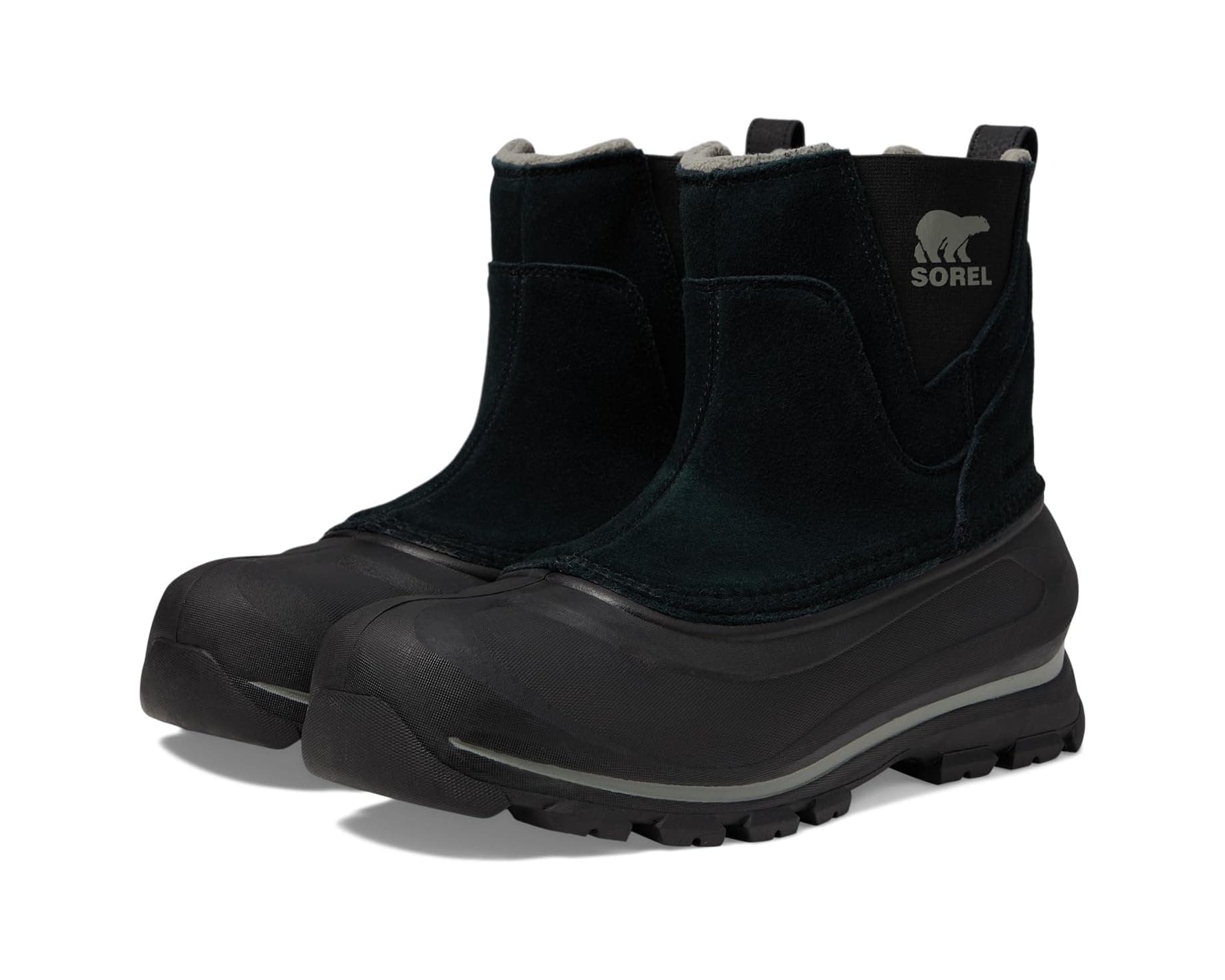 SOREL Buxton™ Pull-On Waterproof Boots Black/Quarry - image 1