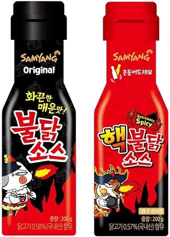 Samyang Sauce Set - Hot Sauce Spicy Chicken - Extremely Sharp Sauce - Korean Fire Noodle Challenge (2 x 200g) - image 1