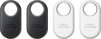 Samsung Galaxy SmartTag2 Bluetooth Tracker, Compass View, Close Search, with up to 500 Days Runtime, Waterproof, Black/White (Pack of 4) - image 1