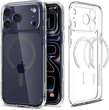 Spigen Capa para iPhone 17 Pro MAX, Ultra Hybrid MagFit compatível com MagSafe - Grafite Claro - image 1