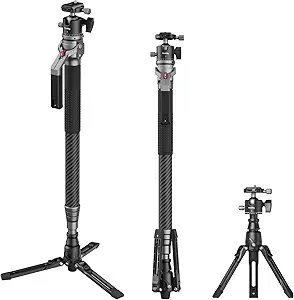 SmallRig Carbon Fiber Monopod 166.5cm / 65.6" with One-Touch Height Adjustment and Ball Head, Max Payload 5kg - image 1