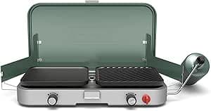 Coleman Cascade 3-in-1 Outdoor Camp Stove, Portable Cooktop with Included Cast-Iron Grill & Griddle Accessories, 24,000 BTUs of Power for Camping, Tailgating, Grilling - image 1