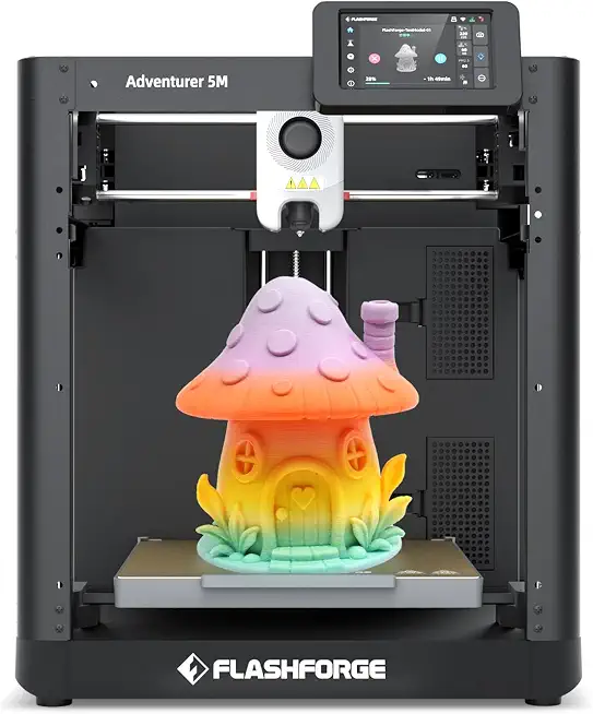 Adventurer 5M 3D Printer High Speed Max 600mm/s with Auto Leveling, 3-Second Nozzle Change, 220×220×220mm Printing, 280°C Direct Drive for Kids/Beginners/Home - image 1