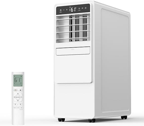 12000BTU Portable Air Conditioners with Remote, Floor Standing Cooling Portable AC Unit with Fan & Dehumidifier,Sleep and Timer Mode,For Room up to 500 sq.ft, Windows Sealing Kit Included - image 1