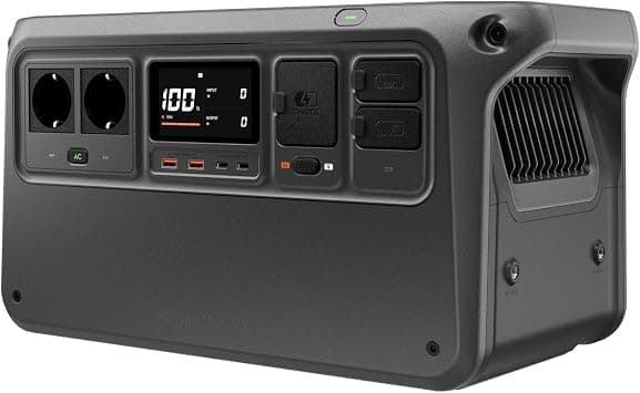 DJI Power 1000 V2 Portable Power Station 1024Wh, 2600W Power Station Solar, LiFePO4 Battery, Compact Size, Quick Charge in 37 Minutes from 0% to 80%, Electric Generator for Camping/Home/Motorhomes - image 1