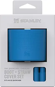 STANLEY Quencher Boot and Straw Cover Cap | Anti-Slip Silicone Protector for 40 oz Tumbler with Handle | Accessory Set for Stainless Steel Drinking Cup | Azure - image 1