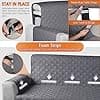VANSOFY Upgraded L Shaped Sectional Couch Cover 100% Waterproof Reversible Chaise Lounge Sofa Slipcover for Pets (Large, Dark Gray) - image 1