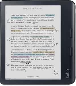 Kobo Libra Colour | eReader | 7” Glare-Free Colour E Ink Kaleido 3 Display | Dark Mode Option | Audiobooks | Waterproof | Black - image 1