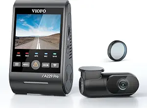 【Bundle: VIOFO A229 Pro 2CH + 256GB Card】 VIOFO A229 Pro 4K HDR Dash Cam, Dual STARVIS 2 IMX678 IMX675, 4K+2K Front and Rear Car Camera, 2 Channel with HDR, Voice Control, 5GHz WiFi GPS - image 1