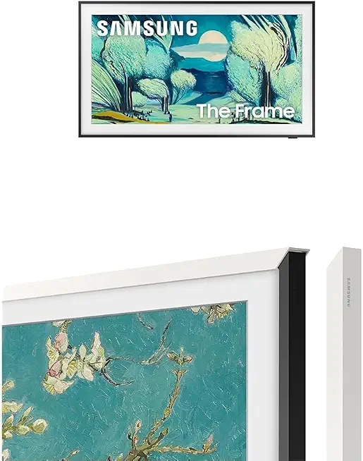 55-Inch The Frame 4K QLED Smart TV (2025) with Modern White Customizable Bezel - Art Mode, NQ4 AI Gen2 Processor, Matte Display Bundle - image 1