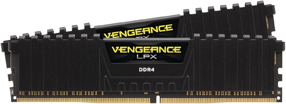 Corsair Vengeance LPX 16GB (2x 8GB), DDR4, 3200MHz, C16 XMP 2.0 High Performance Desktop Memory - Black - image 1