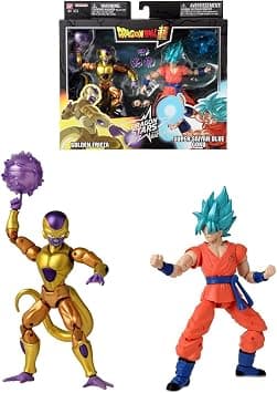 Bandai - Dragon Ball Super - Dragon Stars figures 17 cm - Battle Pack - Golden Freezer vs Super Saiyan Blue Goku - Official Dragon Ball Licence - Pack of 2 figures - Children's Toy 4+ 37169 - image 1