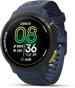 COROS PACE Pro GPS Sport Watch, 1.3-inch AMOLED Touchscreen, Fastest in Class Processor Running Watch, 20 Days Battery Life, Navigation with Global Offline Maps, Sleep Tracking, Running - Blue - image 1