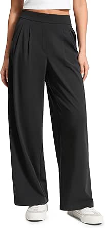 CRZ YOGA Walk the City Wide Leg 4-Way Stretch Work Pants for Women 29" - image 1