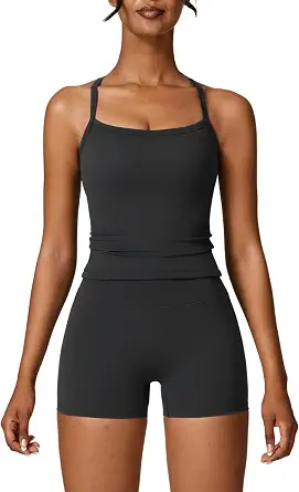 AGYMNX Women's 2 Piece Seamless High Waisted Butt Lifting Workout Set with Shorts and Sports Bra - image 1