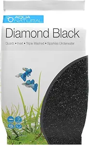 Aqua Natural Diamond Black Quartz 10lb Aquarium Gravel and Substrate - image 1