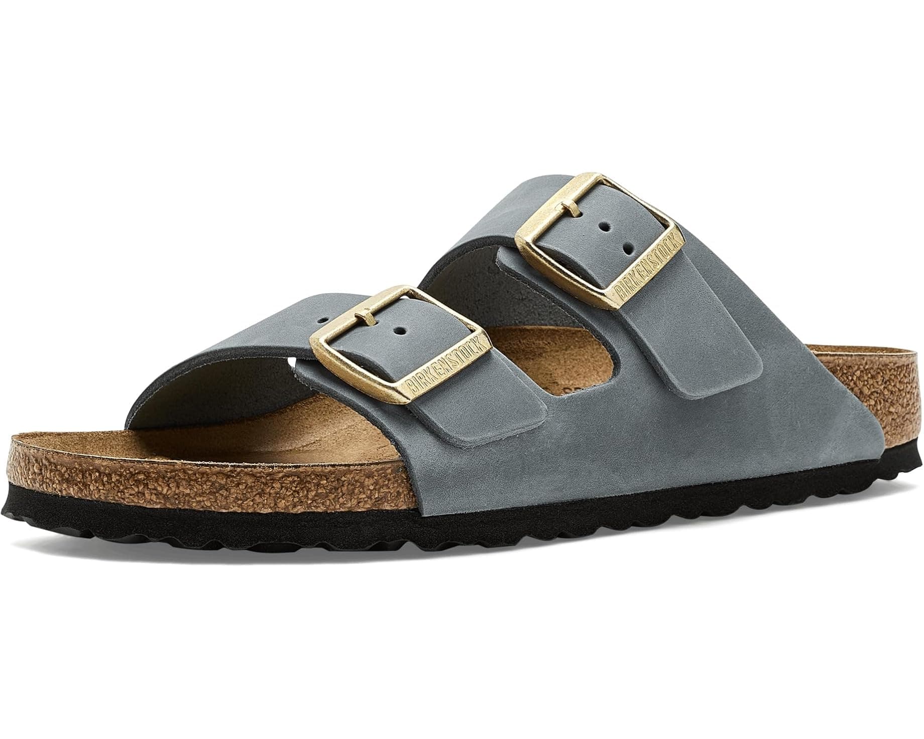 Birkenstock Arizona Oiled Leather Sandals Basalt Gray - image 1