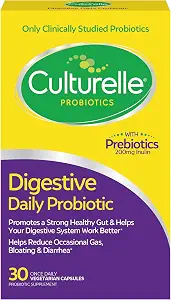 Culturelle Daily Probiotic Capsules For Men & Women, Most Clinically Studied Probiotic Strain, Digestive & Gut Health, Supports Occasional Diarrhea, Gas & Bloating, 1 Month Supply, 30 CT - image 1