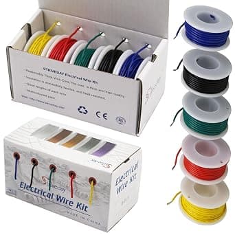 Striveday 18 AWG Flexible 1007 Wire Electric Wire 18 Gauge Coper Hook Up Wire 300V Cables Electronic Stranded Wire Cable Electrics DIY Box-1 - image 1