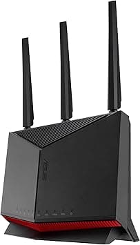 ASUS RT-BE86U WiFi 7 BE6800 Dual Band Gigabit Router (Supports 4096-QAM, Multi-Link Operation , 10G Port, Subscription Free Network Security and Comprehensive VPN Features - image 1