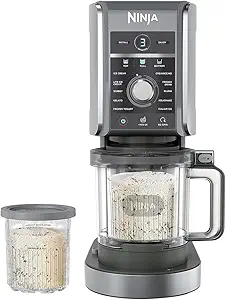 Ninja CREAMi Deluxe Treat Maker NC501, Ice Cream and Frozen Desserts Machine with 11-in-1 Programs, XL Capacity, Includes Two 24-oz Family-Size Tubs, Silver - image 1