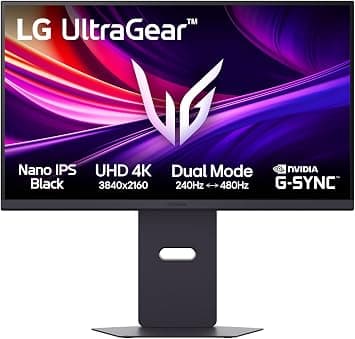 LG UltraGear 27G850A Gaming Monitor 27-Inch, UHD 4K, Nano IPS Black, 240Hz, Dual Mode, 1ms (GtG), HDR 600, G-Sync Compatible, AMD FreeSync Premium Pro, VRR, HDMI 2.1, DisplayPort 2.1, USB Hub, AUX - image 1
