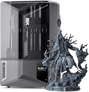 ELEGOO Saturn 4 Ultra 16K Resin 3D Printer, 10" 16K Mono LCD Resin Printer with Smart Mechanical Sensor, Heated Resin Tank, Auto-Leveling, 150mm/h Fast Printing, Print Size 8.33 × 4.66 × 8.66 Inch - image 1