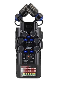Zoom H6studio Handy Recorder with 32-Bit Float, Gain Knobs, 8-Track Recorder, Large 19.4mm Microphone, Interchangeable Capsules, F-Series Preamps, USB Audio Interface, for Filmmakers, Musicians & More - image 1