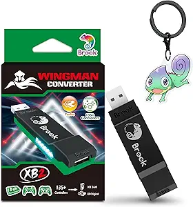 Brook Wingman XB 2 Converter with Keychain - Wireless Controller Adapter for XB 360, XB Original Consoles and PC, Supports Remap and Adjustable Turbo [Exclusive Version] - image 1