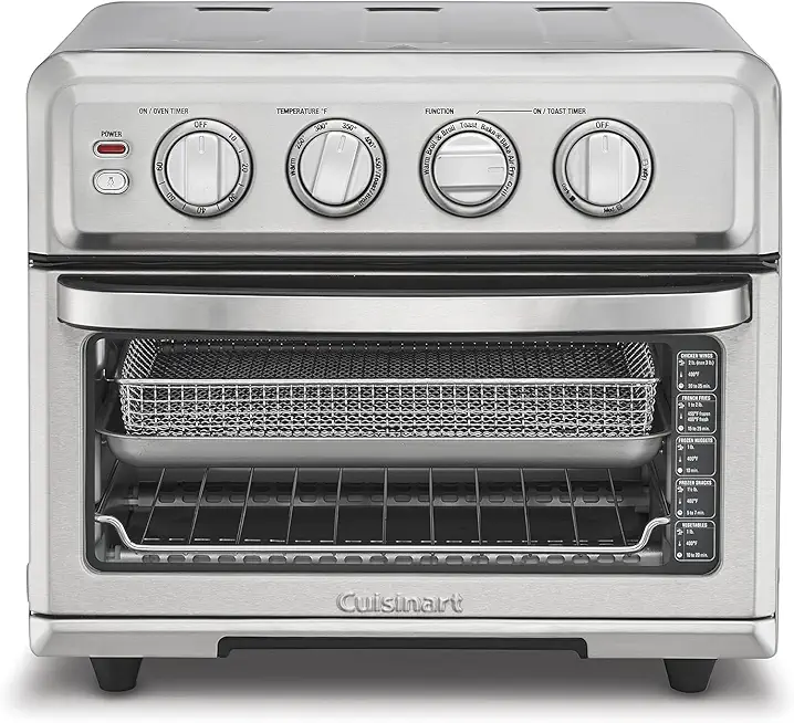 Air Fryer Toaster Oven, 1800W, 8-in-1 with Air Fry, Convection, Broil & Warm, 0.6 Cubic Feet, 60-Minute Timer, TOA-70NAS, Stainless Steel - image 1