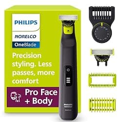 Philips Norelco OneBlade Pro 360 Face + Body Electric Shaver and Trimmer, Model QP6542/70 - image 1
